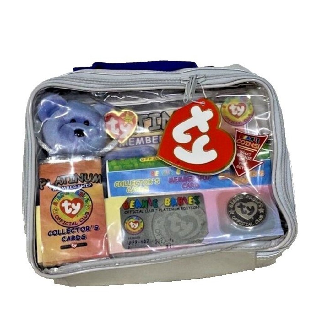 TY Beanie Baby Clubby II the Bear Platinum Set Collector Edition - NIP